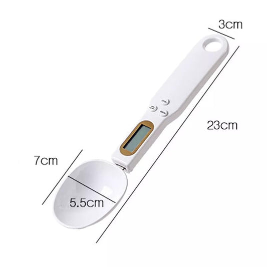 Cuchara Medidora Digital con Balanza LCD – Precisión de 0,1 g hasta 500 g